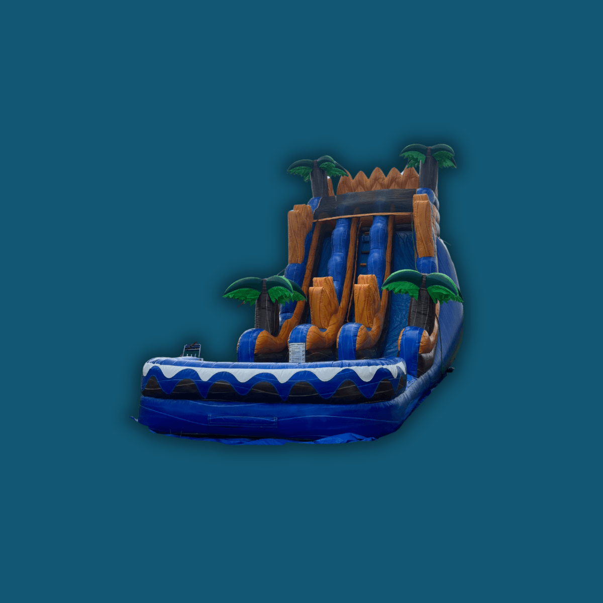 22FT Dual Lane Waterslide
